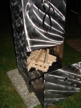 Feuersäule mit Jazz - Motiv