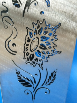 Preview: Blumensäule mit Sonnenblumenmotiv