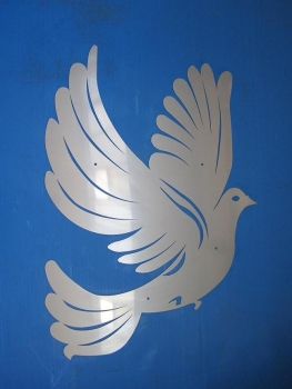 Taube Stahl 800 x 600 x 2mm rostend