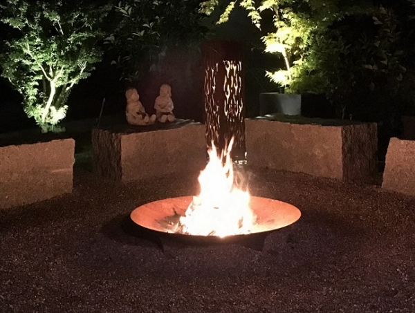 Feuerschale gewölbt d=800mm Stahl (rostend)