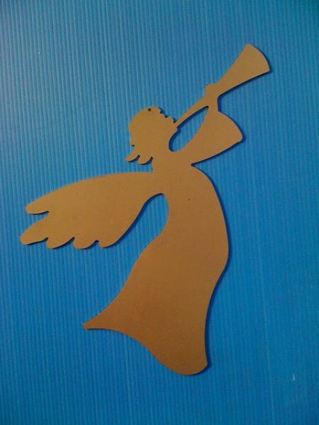 Weihnachtsengel1 Edelstahl elektropoliert