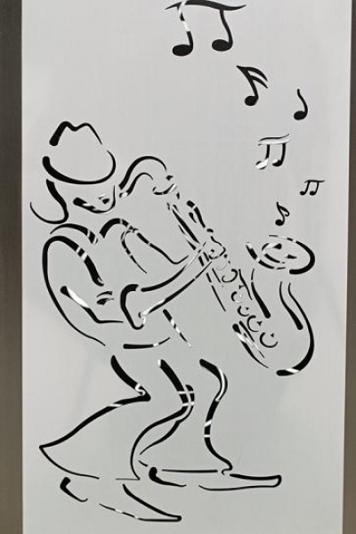 Feuersäule mit Jazz - Motiv