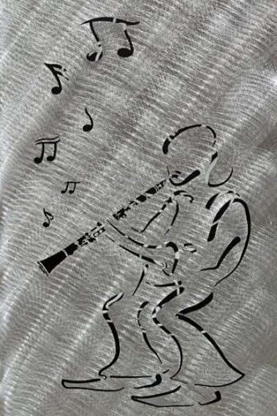 Feuersäule mit Jazz - Motiv