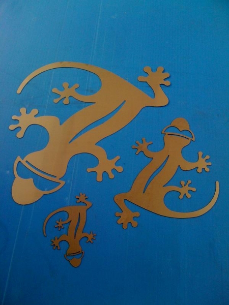 Pinnwand Edelstahl 529 x 400 x 2mm Gecko
