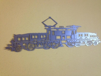 Krokodil Lokomotive Edelstahl L=1200mm